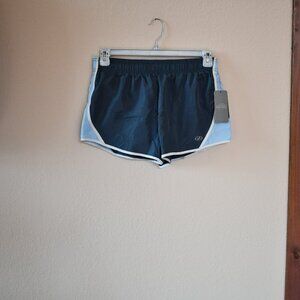NYL Sport Women's Blue Flexible Stretch Running Athletic Shorts Size Medium NWT